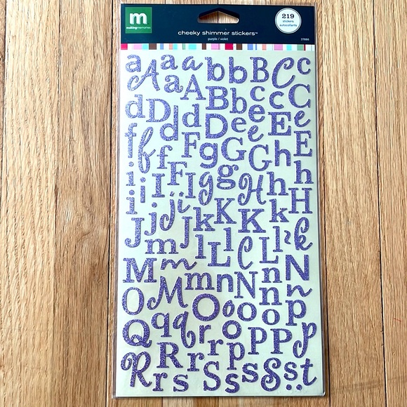 Paper Crafting Scrapbooking Lot of 1000+ Alphabet Stickers - Making Memories - Picture 10 of 11